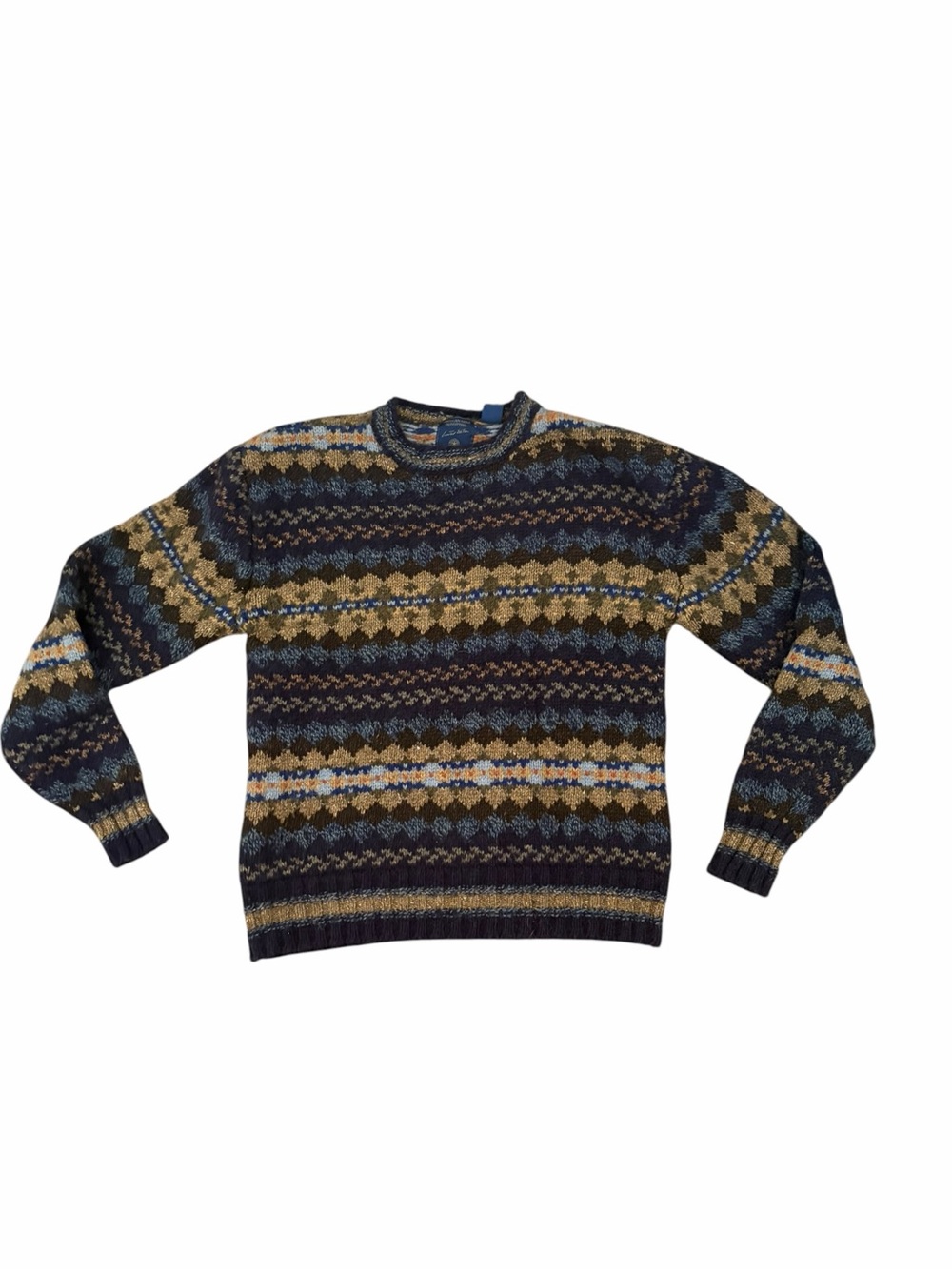 American Eagle Outfitters Sweater Wool Silk Argyle Limited Edition M